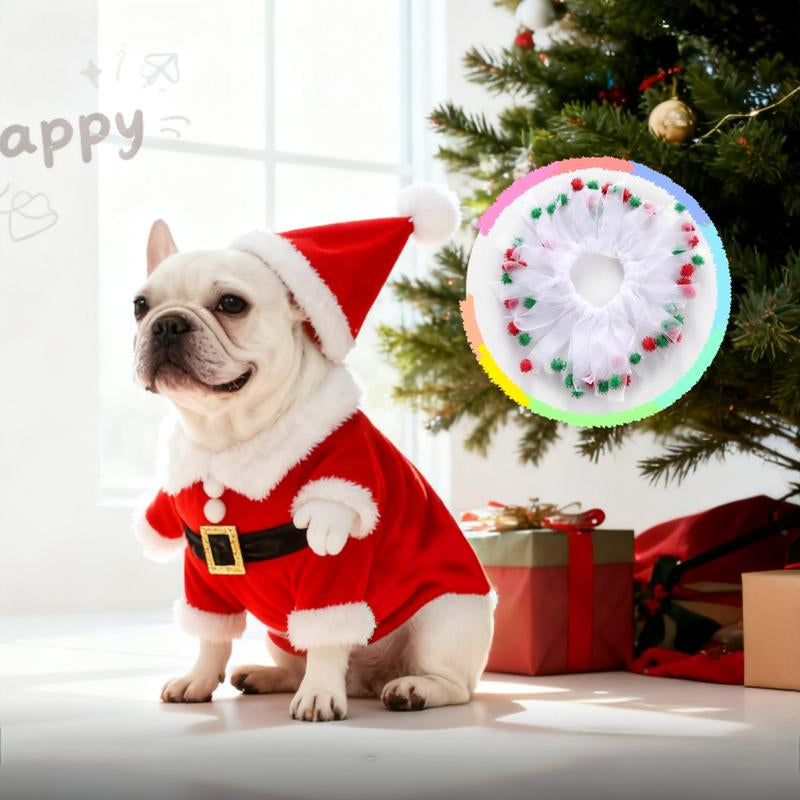 Santajoy- 3D Christmas Santa Pets Costume (Small Dogs & Cats ) – Instant Christmas Magic Outfits