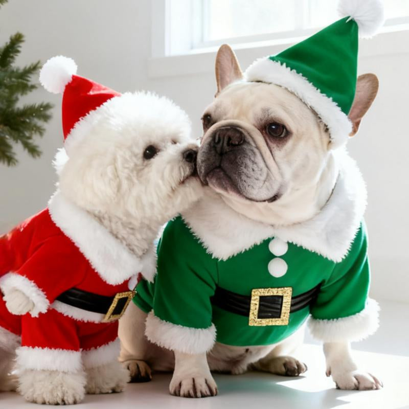 Santajoy- 3D Christmas Santa Pets Costume (Small Dogs & Cats ) – Instant Christmas Magic Outfits