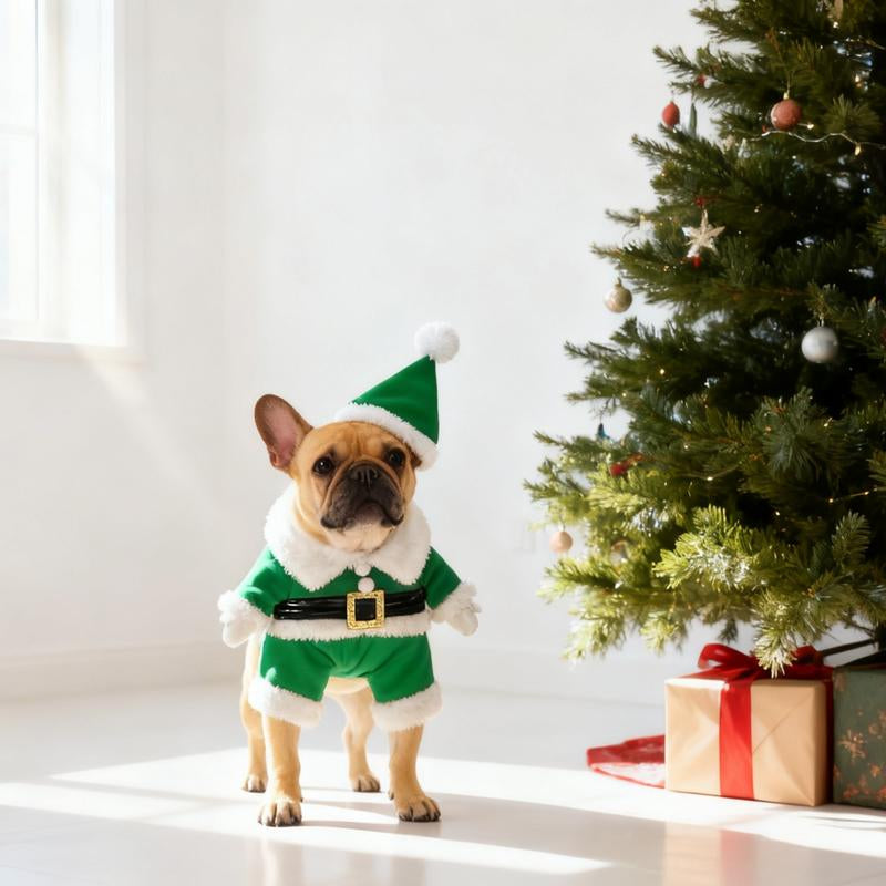 Santajoy- 3D Christmas Santa Pets Costume (Small Dogs & Cats ) – Instant Christmas Magic Outfits
