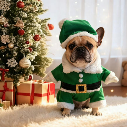 Santajoy- 3D Christmas Santa Pets Costume (Small Dogs & Cats ) – Instant Christmas Magic Outfits