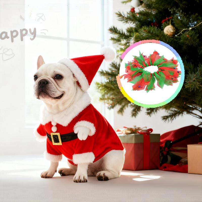 Santajoy- 3D Christmas Santa Pets Costume (Small Dogs & Cats ) – Instant Christmas Magic Outfits